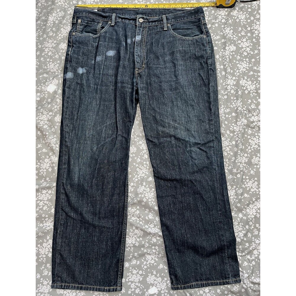Levi's 559 Men's Jeans 44x32 Relaxed Straight Fit Dark Wash Denim Blue 01559